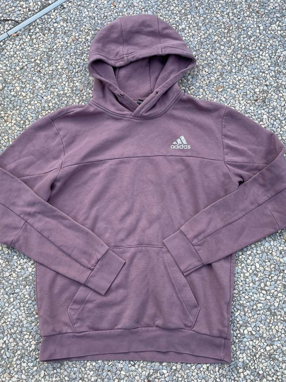 adidas Men's Hoodie - Mauve Plum